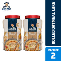 Quaker Rolled Oats Jar 1.2kg - Pack of 2
