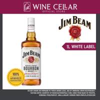 Jim Beam White Label Bourbon Whiskey 1L