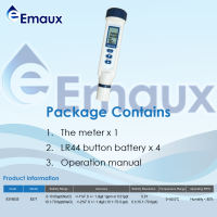 EMAUX Digital Water Quality Meters ORP Meter | Salinity Meter | pH/Temperature Meter