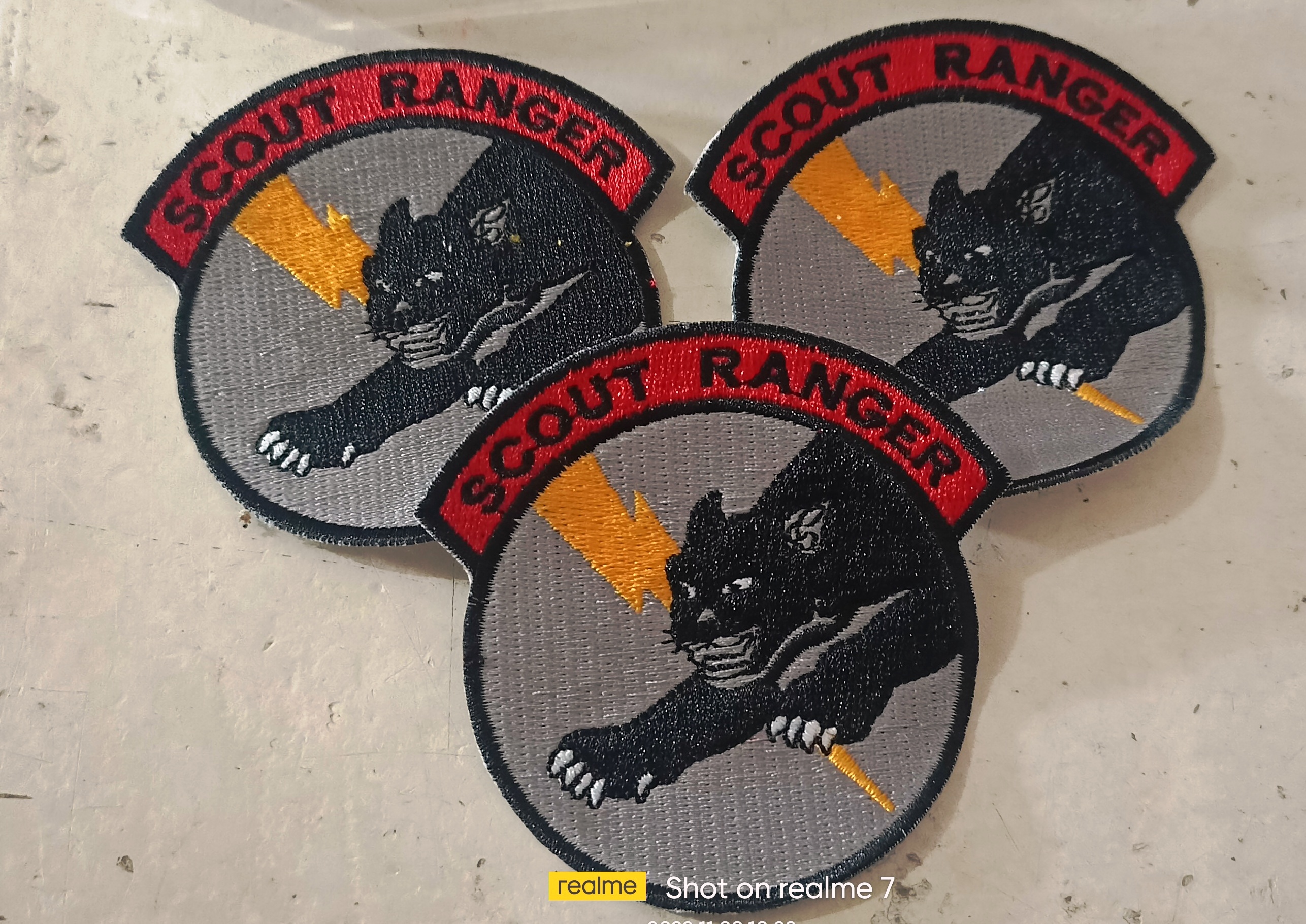SCOUT RANGER PATCH (COLORED) WITH VELCRO FOR BDA