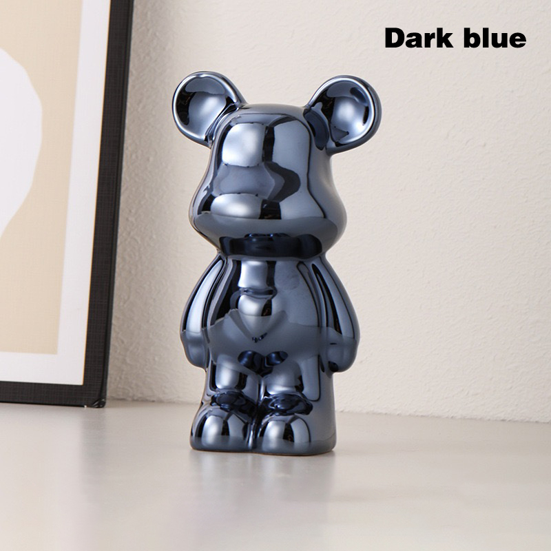 18CM/28CM Ceramic Bear Sculpture Home Decor Figure for your interior Bearbrick statue decoration