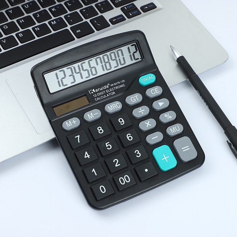 KK-8101-12 Dual Display with Money Detector 12 Digit Electronic Calculator