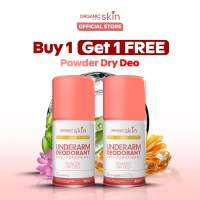 Organic Skin Japan Intensive Whitening Underarm Powder Dry Deodorant Deo Roll on Set of 2