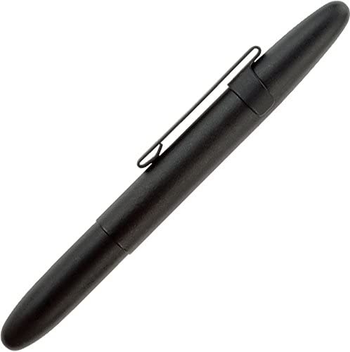 Fisher Space Pen Bullet Space Pen with Clip - Matte Black Gift Boxed (400BCL)