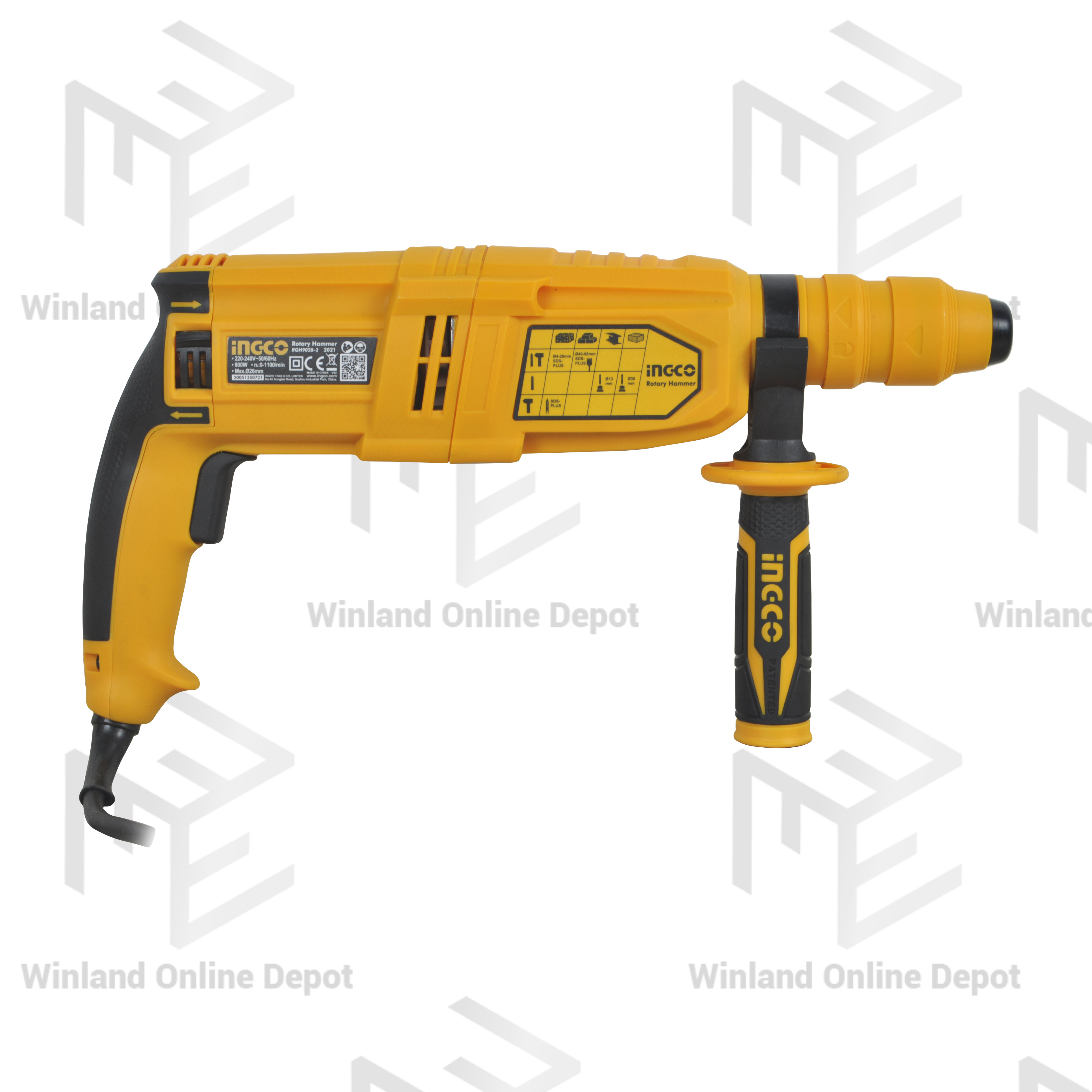 INGCO Original Rotary Hammer 800watts RGH90282 with FREE Soldering