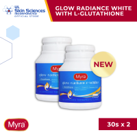 NEW Myra Glow Radiance White with L-Glutathione 30s Bottle (2 Bottles)