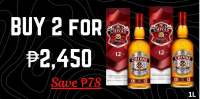 Chivas Regal Aged 12 Years Blended Scotch Whisky 1L (w/ Box)