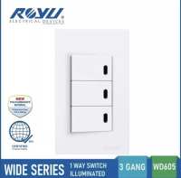 ROYU Wide Series 123 Gang Switch /Outlet