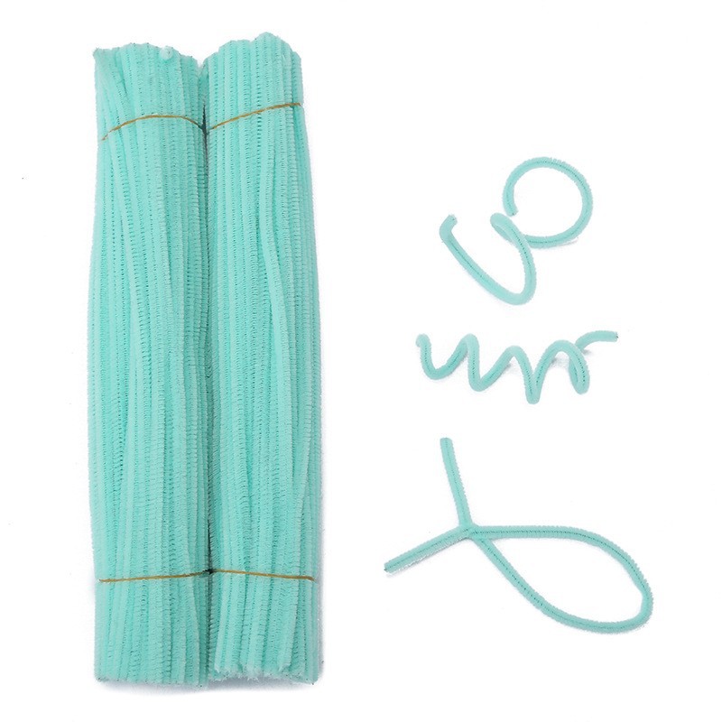 100Pcs DIY Chenille Stems Gen Pipe Cleaners Macaron Chenille Stem Arts DIY Flower Wire Craft Kraftan