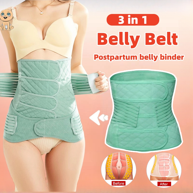 Maternity 3 in 1 Girdle Post Belly Belt After Birth Belly Band Postpartum Support C-Section Recovery