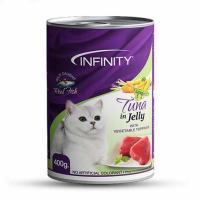 Infinity Tuna in Jelly 400g Can Cats Food Cat Wet Food Cat Essential All Stages Adult Kitten