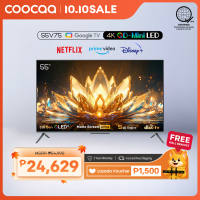 【NEW】COOCAA 55 Inch 4K Mini QLED TV- 55V75  (5TH Gen QLED+  SAI Engine)