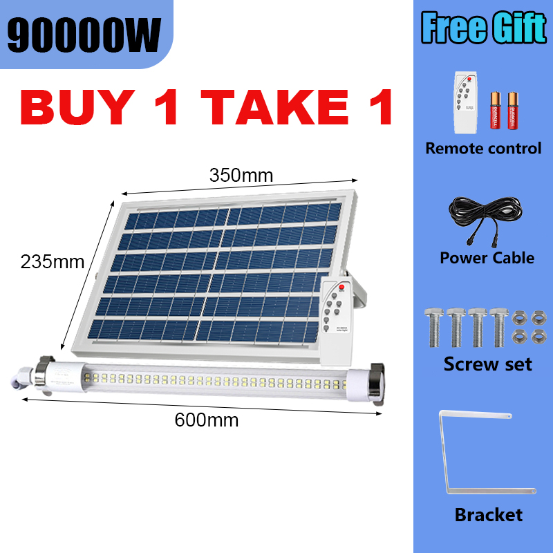 Goldstar Solar light Tube 150000W Indoor Light Outdoor Waterproof LED lamp household induction advertising light with remote