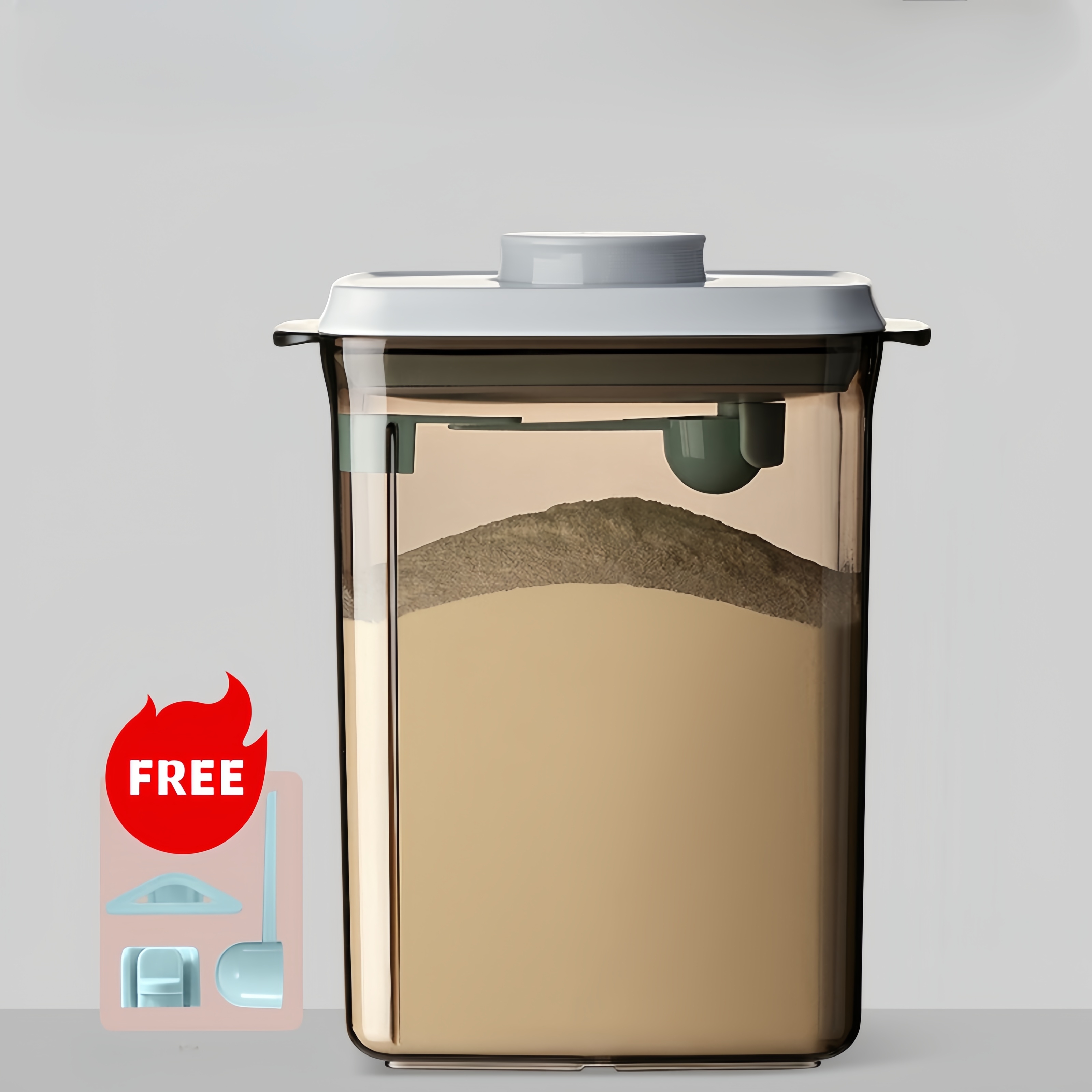 VivaBabe Anti-UV Milk Powder Container With Scraper 0.7L/1.7L/2.3L | Light Resistance | Odor Free
