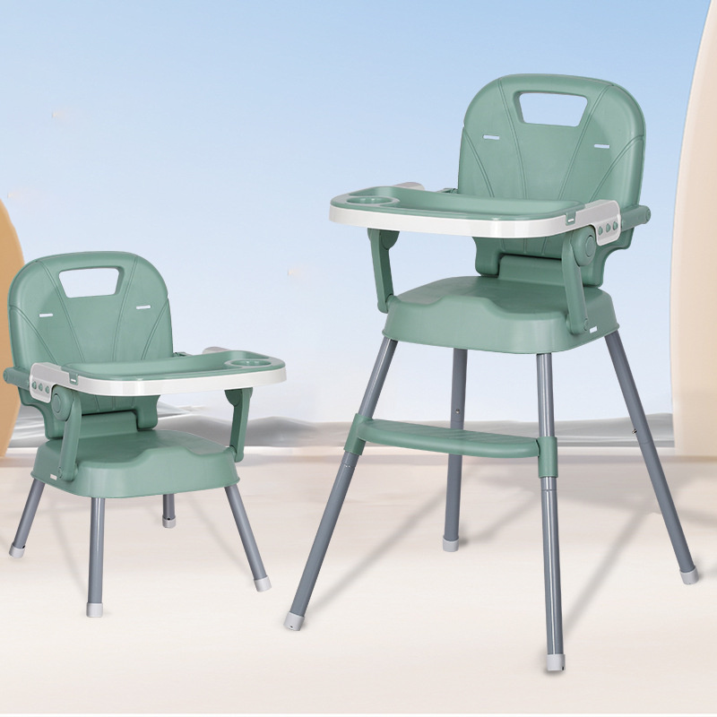 IMUTO Foldable high chair for baby Adjustable Height High Chair Clean Baby High Chair Detachable plate