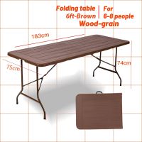 4FT 6FT Heavy Duty Folding Table - Portable Dining/Camping |School | Indoor Outdoor Church