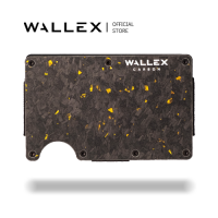 Wallex S Forged Carbon Cardholder RFID Blocking Wallet Cash Strap Airtag