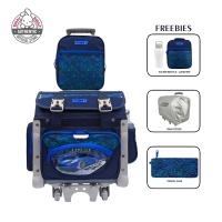 Robby Rabbit Fierce Car Small House-Type Trolley Bag (Blue)