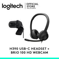 Logitech H390 Rotating Noise Reduction Mic Digital Stereo Sound Wired On Ear USB Headset Black PC Laptop Mac Apple