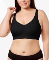 Comfort Revolution ComfortFlex Fit Shaping Wireless Bra BLACK