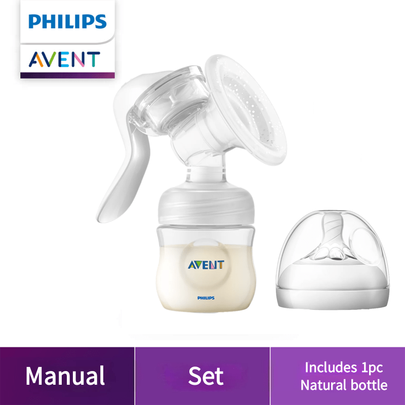 Philips AVENT Manual Breast Pump With Bottle BPA Free Painless Portable Collector Milk Storage Bottle Breast Milk Container Breast Milk Silicone Pumps Baby Bottle Food Grade Silicone BPA Free Baby Bottle