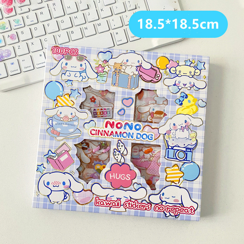 Childrens Day gift 100 sheets box Sticker Waterproof sticker Sanrio Stickers Children Gift