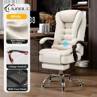LIVABLE Gaming Chair Computer Chair Leather Office Chair Reclining Chair Home Rotatable Massage Chair With footrest