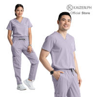 2nd Gen Scrub Suit KSS2G-03 CHEST POCKET TOP CARGO ZIPPER PANTS SERIES by KAIZEN.PH
