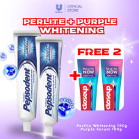 [BUY 2 GET 2 FREE] Pepsodent Whitening 190g and Closeup White Now Purple Cleanse Serum 100g