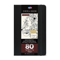Zieler Portrait Black Sketch Book Journal - 210x130mm