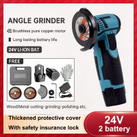 MAKITA 12V/24V Mini Angle Grinder Lithium Battery Cordless Angle Grinder multifunctional Cutting Portable Hand Grinder Small Polishing Machine Brushless Cutter Power Tools