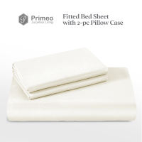 PRIMEO Premium 3-in-1 Bedsheet 100% Cotton 1 Bedsheet & 2 Pillowcases Twin/Full/Queen/King Size - Bedroom Essentials
