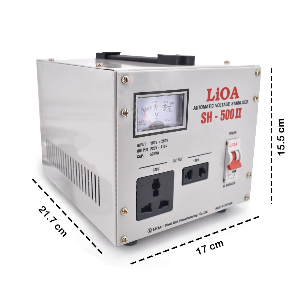 LIOA Automatic Voltage Stabilizer SH500 Watt Converter Transformer Step Up/Down 110V/220V