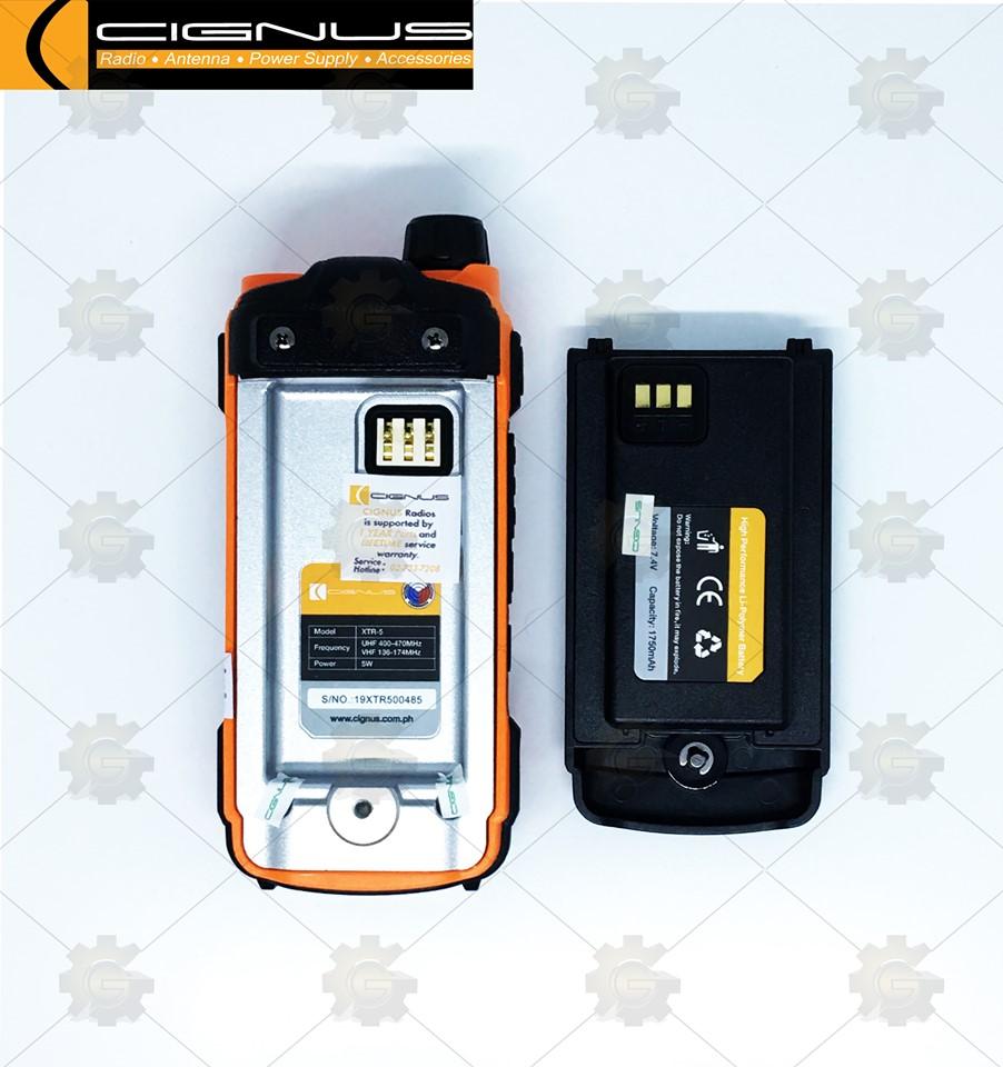 Cignus XTR5 two way radio walkie talkie water proof review and price