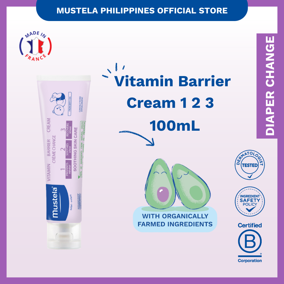 Mustela Vitamin Barrier Cream 123 100ml - Naturalness V2