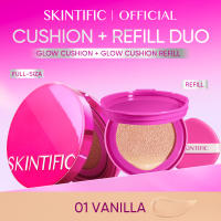 [NEW LAUNCH]SKINTIFIC Cover Glow Perfect Cushion Foundation Full Coverage Instant glowing finish