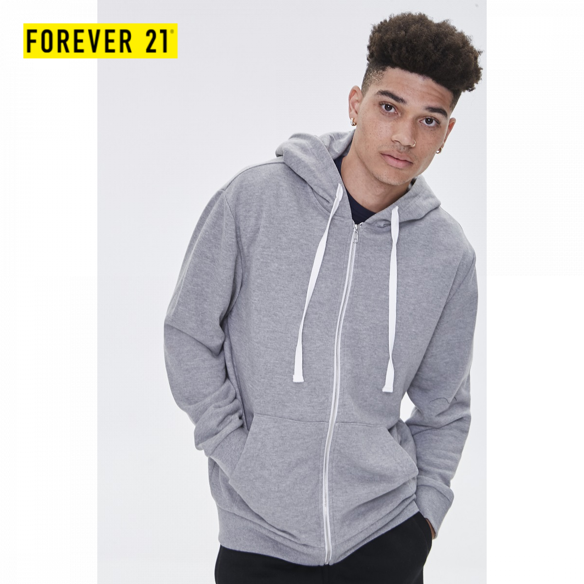 forever 21 mens zip up hoodie