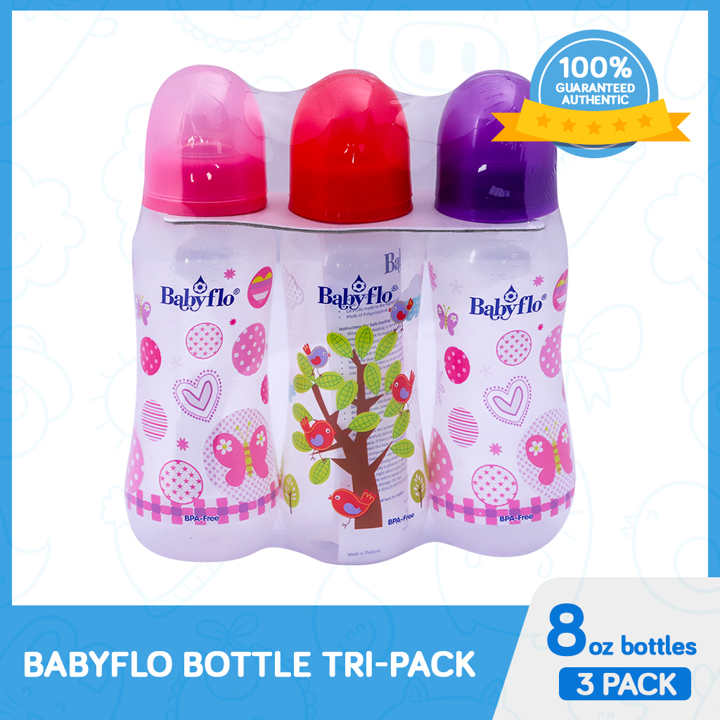 Babyflo Bottle Tri-Pack 8oz