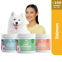 Dr Shiba Happy Tummy Jolly Joints and Pro Immune Triple-Care Bundle Healthy Dog Treats for Pets with Dog probiotics Dog Multivitamins Appetite Booster for Dogs Puppy food/Adult Dog Food: Natural Delicious
