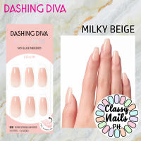 Milky Beige ✨ Dashing Diva • Magic Press • Manicure • Press On Korean False Faux Nails • Classy Nails PH