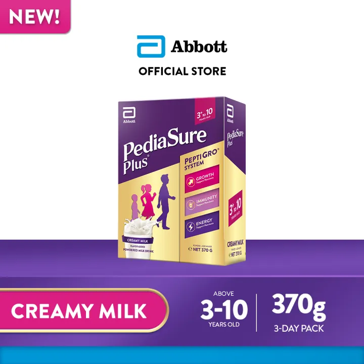 Pediasure Plus 3+ Creamy Milk 370g for Kids Above 3 Years Old Powdered Milk Drink