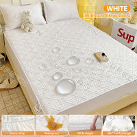 Waterproof Mattress Protector Mattress Cover With Elastic Band Mattress Topper Bed Sheet Cover King/Queen/Double/Single Size Bed