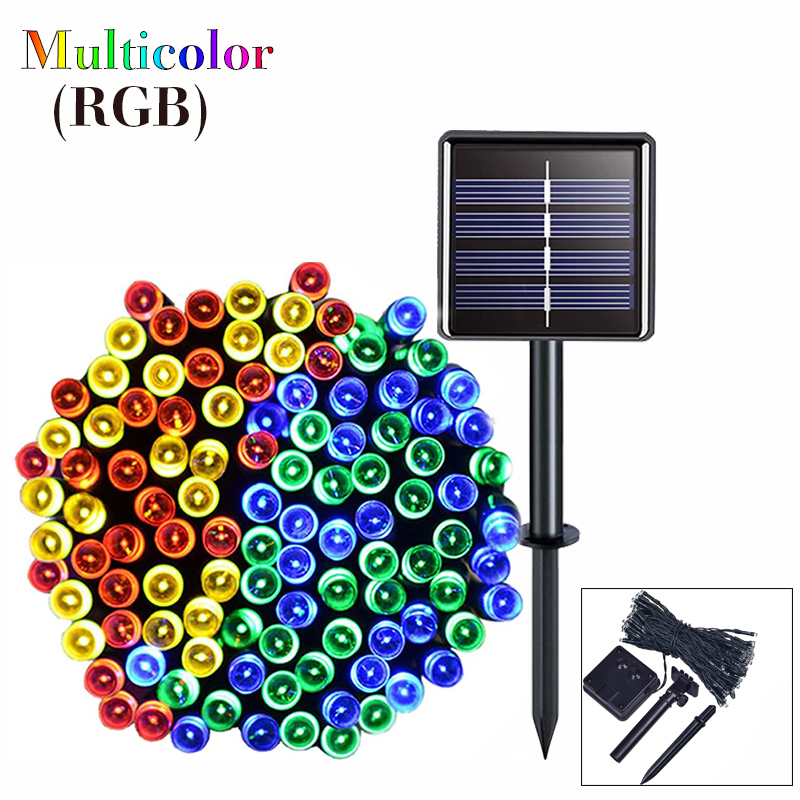 22M Solar Christmas Lights Outdoor Waterproof 8 Modes Lighting LED Solar Power Christmas Lights Decoration for Party Wedding Home Garden