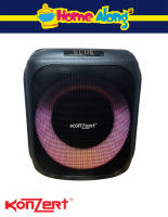 Konzert Bulilit Uno Party Speaker Portable Audio Speaker with LED Light Ring Bluetooth Connectivity