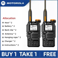 Motorola X8 Walkie Talkie Long Range 20W High-Power 10000mAh  200 Channels IP54 20KM Long Range Talkie