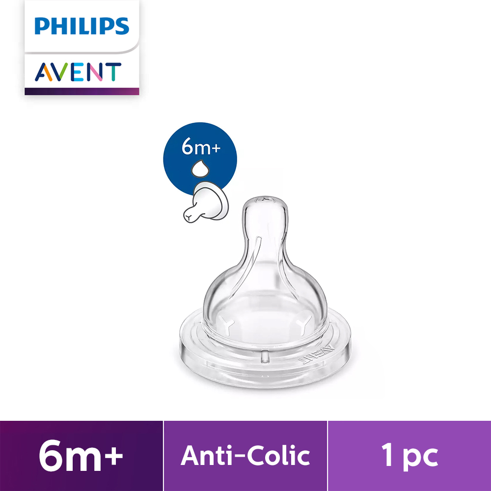 Philips AVENT [Online Exclusive] 6m+ Anti-colic Thick Feed Flow Nipple