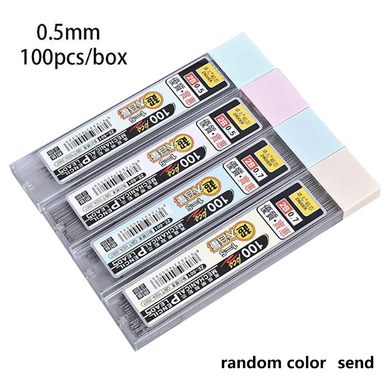 Metal Mechanical Pencil with Refill 0.5/0.7mm Simple Metal Automatic Pen Non-Toxic Metal Rod Press Pen 1Pcs Art Drawing Design Pen for Students Offfice School Supplies Stationery