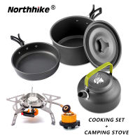 Northhike Camping Cookware Kit Cooking Set Cookware Utensils Tableware with Windproof Camping stove Set camping set equipment