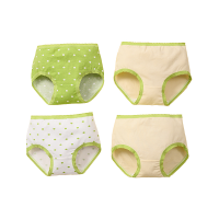 LJMOFA 4 Pcs Girls Cotton Panty Cute Pattern Soft Underwear for Girls 2-12 Yrs Old