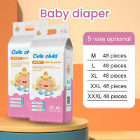 【Buy 1 Take 1 】Cute Child Baby Diaper Pants Breathable Disposable Pull-Up Pants Ultra-Thin Diaper Pants High Water Absorption Capacity Prevent Leakage Skin Friendly